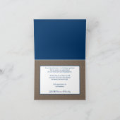 Rustic Anchor Nautical Bereavement Dank je Bedankkaart (Binnen)