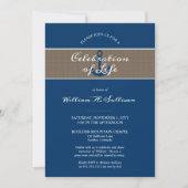 Rustic Anchor Nautical Photo Celebration of Life Kaart (Voorkant)