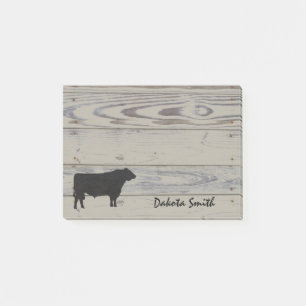 Rustic Angus Bull Silouette Waterverf Post-it® Notes
