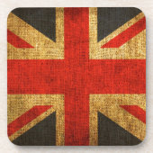 Rustic Antiek Union Jack Pattern Drankjes Onderzetter (Voorkant)