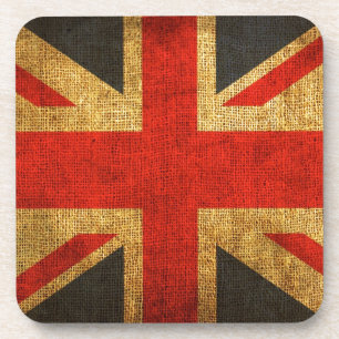 Rustic Antiek Union Jack Pattern Drankjes Onderzetter