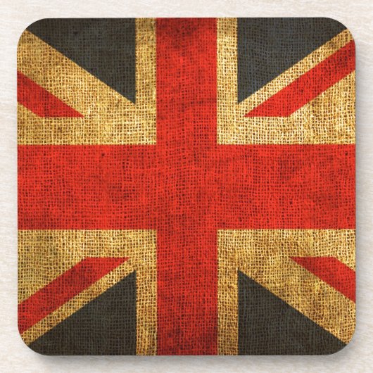 Rustic Antiek Union Jack Pattern Drankjes Onderzetter (Voorkant)