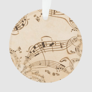 Rustic Antique Musical Notes
