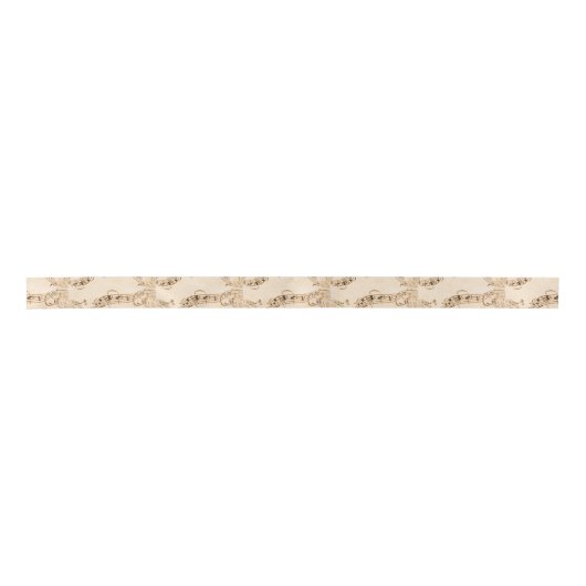 Rustic Antique Musical Notes Lint (Voorkant)