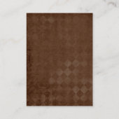 Rustic Antler Deer Winter Woodland Wedding Informatiekaartje (Achterkant)