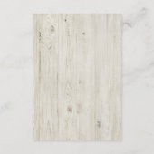 Rustic Antler Light Wood Details Enclosure Kaart (Achterkant)