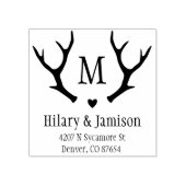 Rustic Antler Weddenschap Stempel (Afrduk)