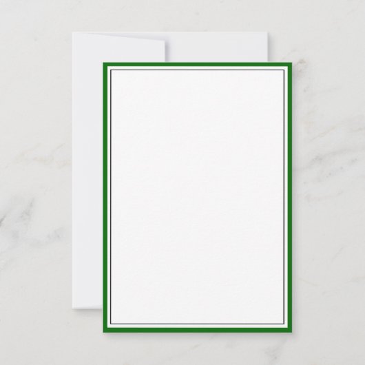 Rustic Antlers Green Edge Wedding RSVP (Dos)