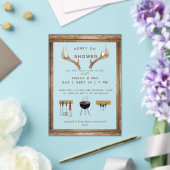 Rustic Antlers Honey Do Couples Wedding Shower  Acryl Uitnodigingen (Insitu (Huwelijk))