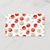 Rustic Apple Luier Raffle Ticket Informatiekaartje (Achterkant)