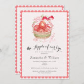 Rustic Apple Of Our Eye Fall Harvest Baby Shower Kaart (Voorkant / Achterkant)