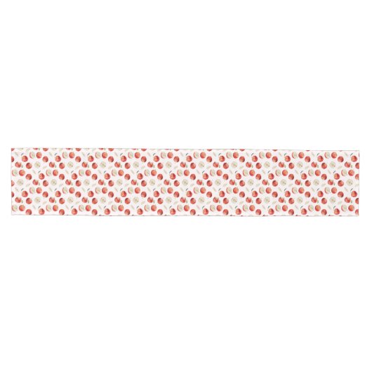Rustic Apples Waterverf Pattern Medium Tafelloper (Horizontaal)