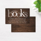 Rustic Apportez un Baby shower de carte de demande (Bureau)