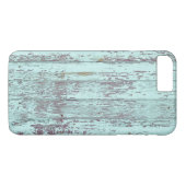 Rustic Aqua Barn Wood Case-Mate iPhone Case (Achterkant (Horizontaal))