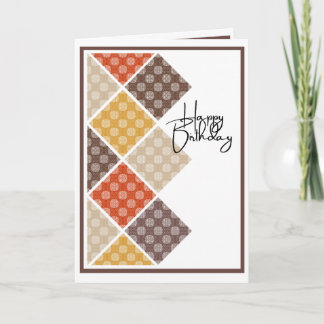 Rustic Arabesque Birthday Card Kaart