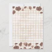 Rustic Arch Country Western Baby Shower  Kaart (Achterkant)