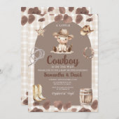 Rustic Arch Country Western Baby Shower  Kaart (Voorkant / Achterkant)
