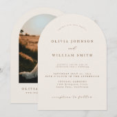 Rustic Arch Wedding Invitation (Devant / Derrière)