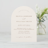 Rustic Arch Wedding Invitation (Debout devant)