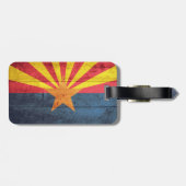 Rustic Arizona State Flag Bagagelabel (Achterkant horizontaal)