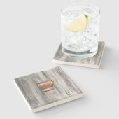 Rustic Arkansas Shape Stenen Onderzetter (Zijkant)