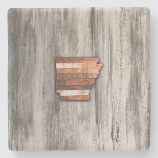 Rustic Arkansas Shape Stenen Onderzetter (Voorkant)