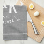 Rustic Arrow Family Monogram Theedoek (Quarter Fold)