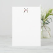 Rustic Arrow Feather Flower Briefpapier Bedankkaart (Staand voorkant)