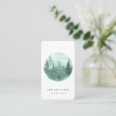 Rustic Artisan Forest Logo Visitekaartje (Staand voorkant)