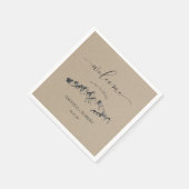 Rustic Artsy Mountain Wedding Persoonlijk Servet (Hoek)