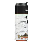 Rustic Aspen Bark Trout Fisherman Lake House Thermosbeker (Gedraaid links)
