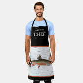 Rustic Aspen Bark Trout Fishman Lake House Schort (Gedragen)