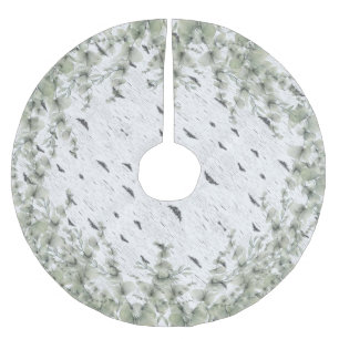 Rustic Aspen Bark Wood en Eucalyptus Kerstboom Rok