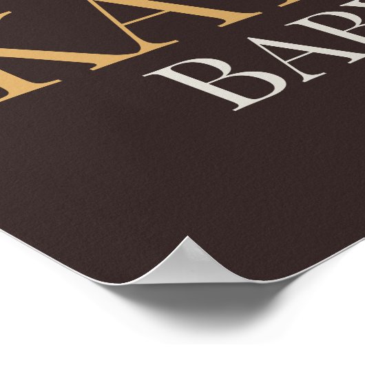 Rustic Automne Citrouille Douche Affiche de bienve (Coin)