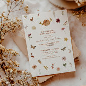 Rustic Automne Citrouille Fleur sauvage Invitation