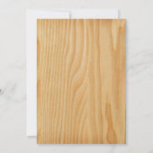 Rustic Automne nuptiale invitation douche (Dos)
