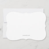 Rustic Automne quitte Bois Invitations Anniversair (Dos)