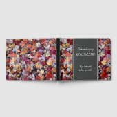 Rustic Automne quitte Pet Memorial livre d'invité (Complet)