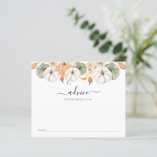 Rustic Autumn Advice voor de Bride (Staand voorkant)