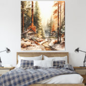 Rustic Autumn Canvas Afdruk (Insitu (Slaapkamer))