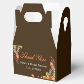 Rustic Autumn Fall Leaves Bridal Shower Bedankdoosjes (Geopend)