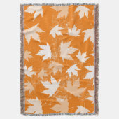 Rustic Autumn Fall Leaves Pattern Deken (Voorkant Verticaal)