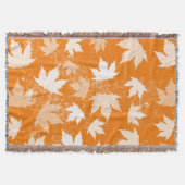 Rustic Autumn Fall Leaves Pattern Deken (Voorkant)