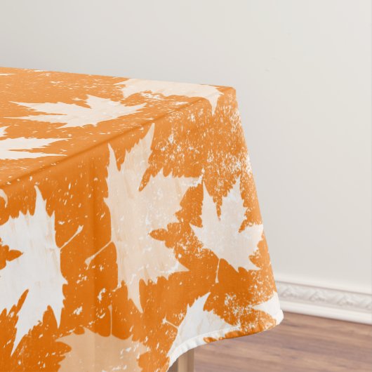 Rustic Autumn Fall Leaves Pattern Tafelkleed (Voorbeeld)