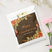 Rustic Autumn Fall Leaves Thanksgiving Party Bedankzakje (Gezegeld)