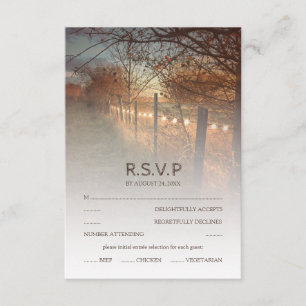 Rustic Autumn Farm Mariage de automne RSVP