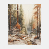 Rustic Autumn Fleece Deken (Voorkant)