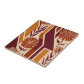 Rustic Autumn Floral Geometric Pattern (9) Tegeltje (Zijkant)
