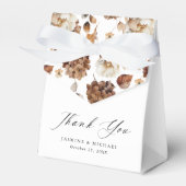 Rustic Autumn Floral Wedding Bedankt Bedankdoosjes (Voorkant Zijde)