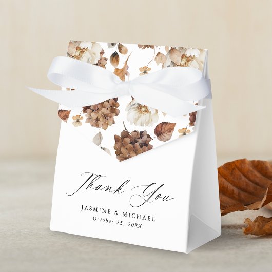 Rustic Autumn Floral Wedding Bedankt Bedankdoosjes